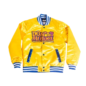 YOUTH DON'T BE A MENACE YELLOW SATIN JACKET