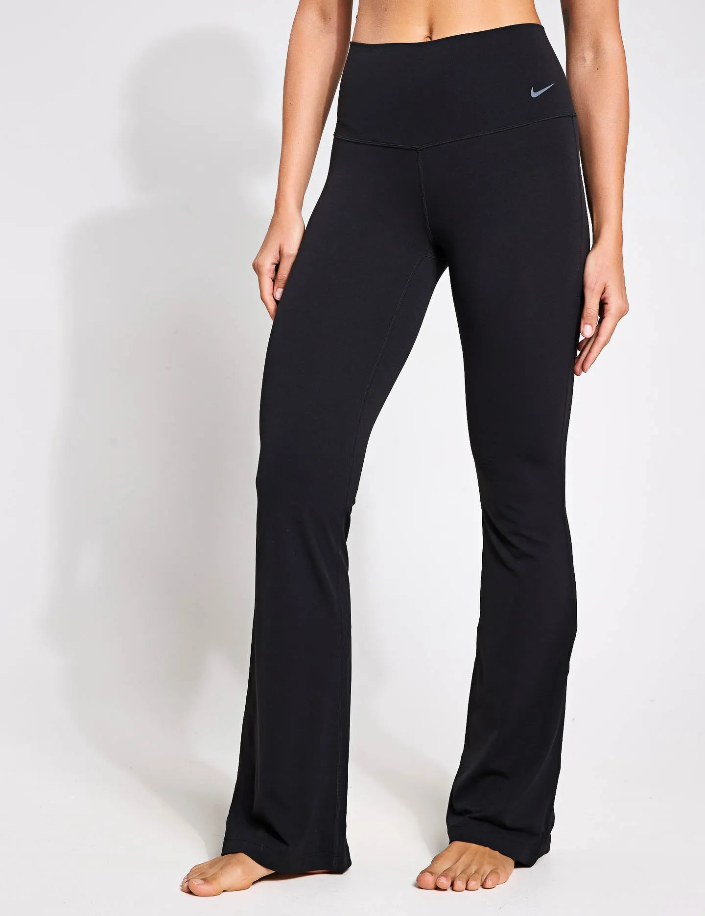 Zenvy High Waisted Flared Leggings - Black
