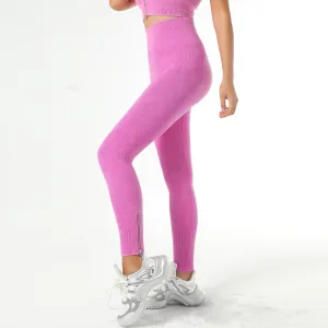 Zip leggings high waisted yoga pants