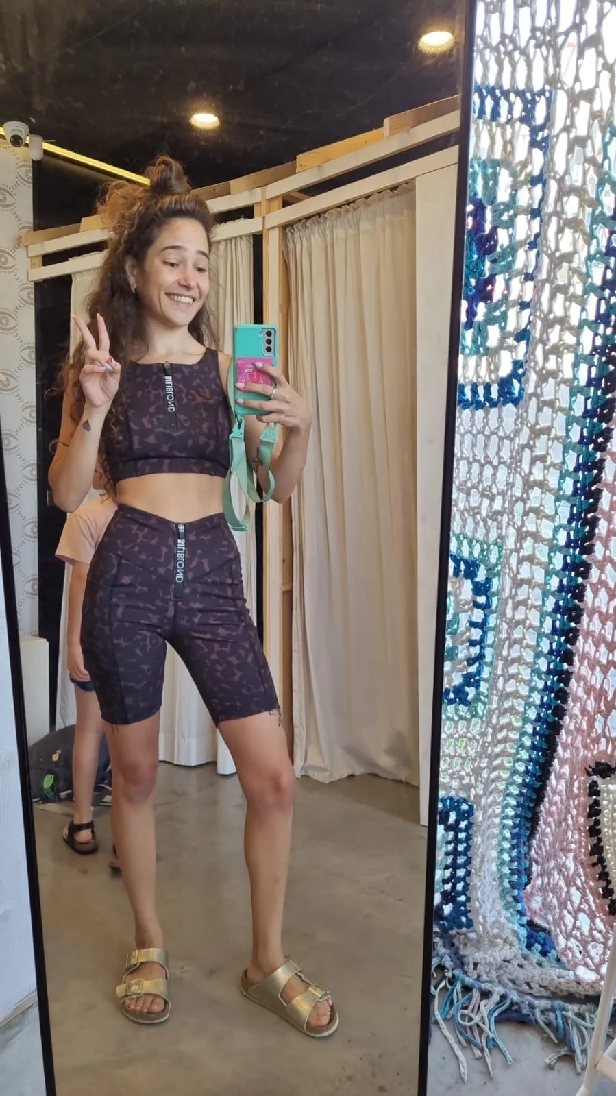 Zipper short LEGGINGS SPOTS